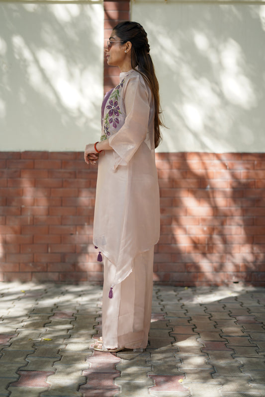 Blush Petal Palazzo Set