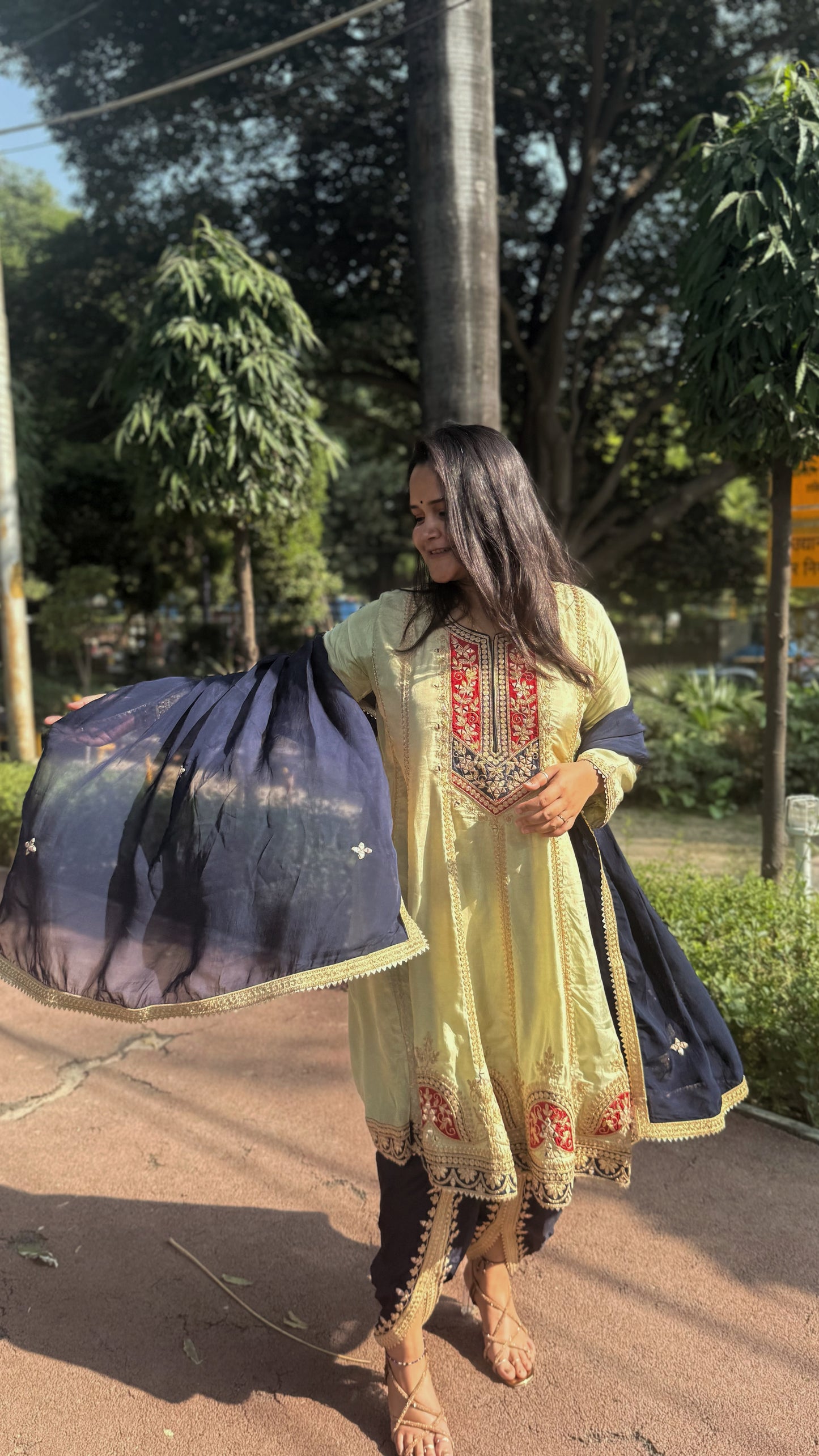 The Laalima Anarkali Set