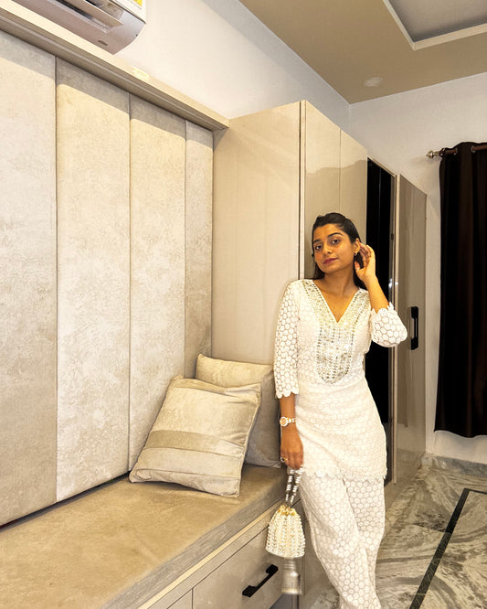 Chandrika Cutwork Co-ord Set