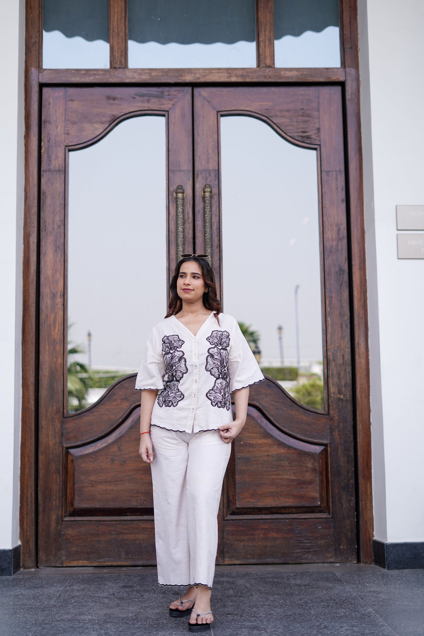 Ivory Bloom Co-ord Set