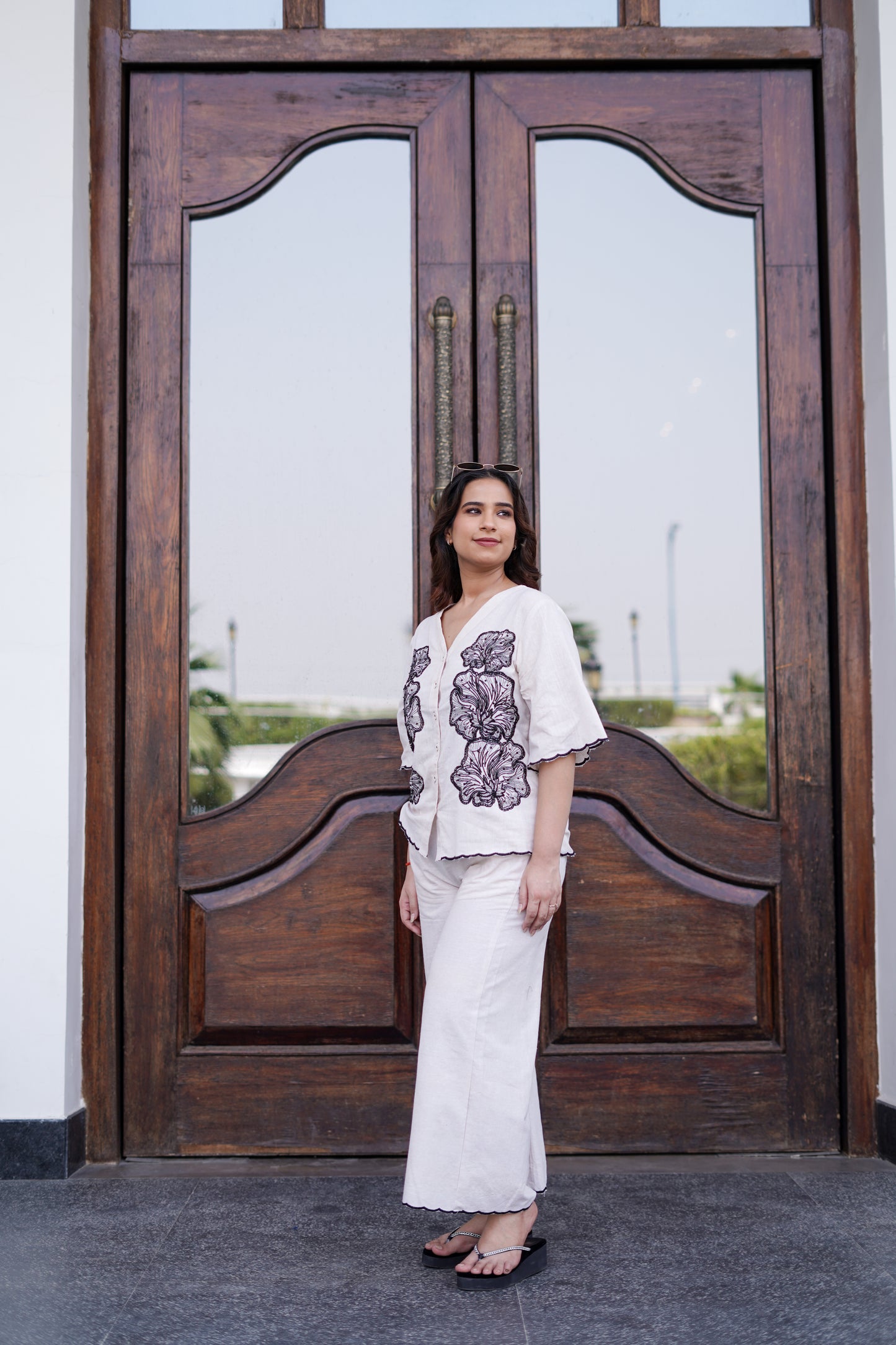 Ivory Bloom Co-ord Set