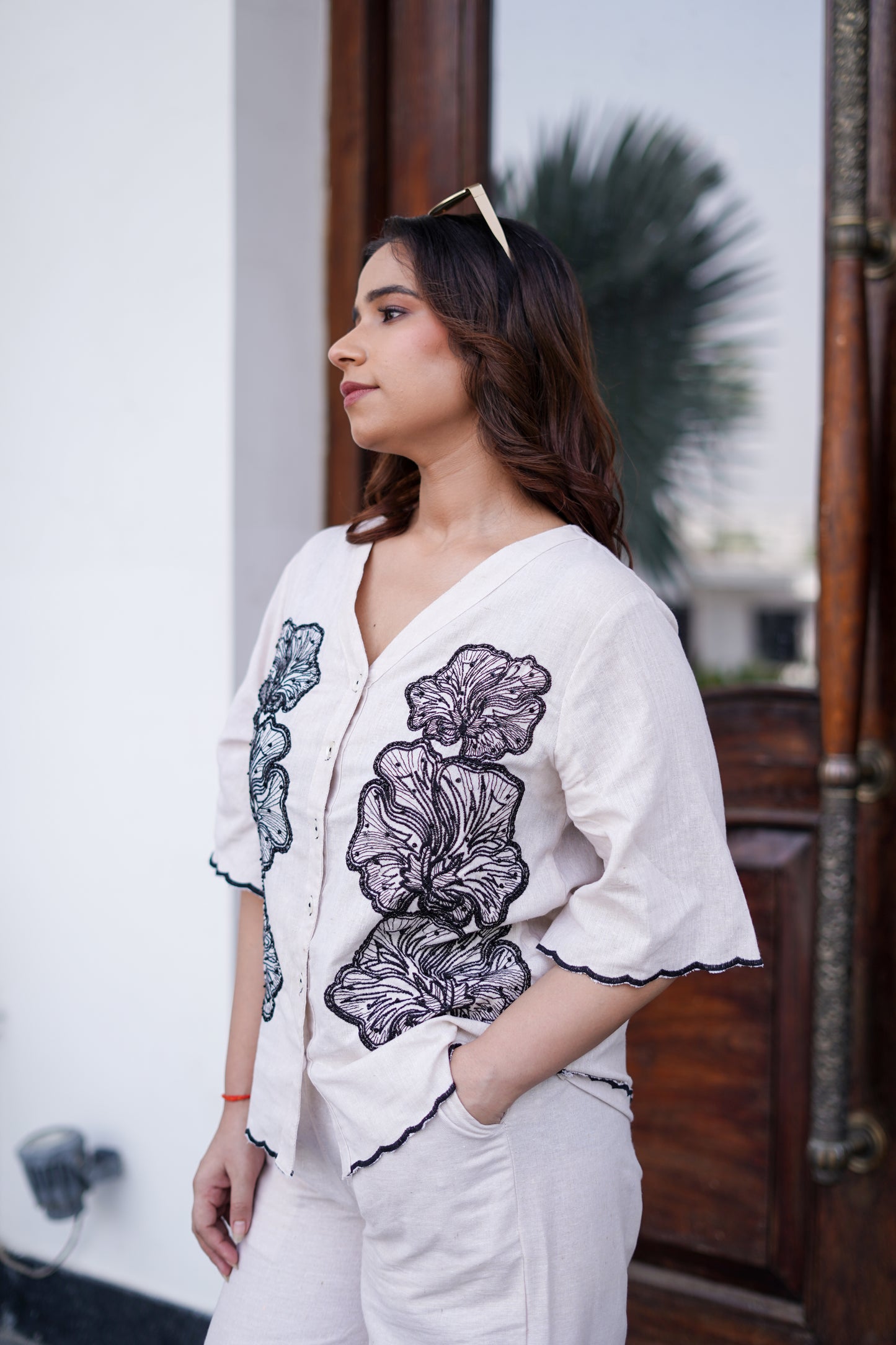 Ivory Bloom Co-ord Set