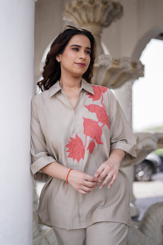 Blush Leaf Co-ord Set