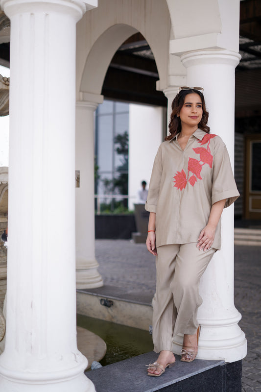Blush Leaf Co-ord Set