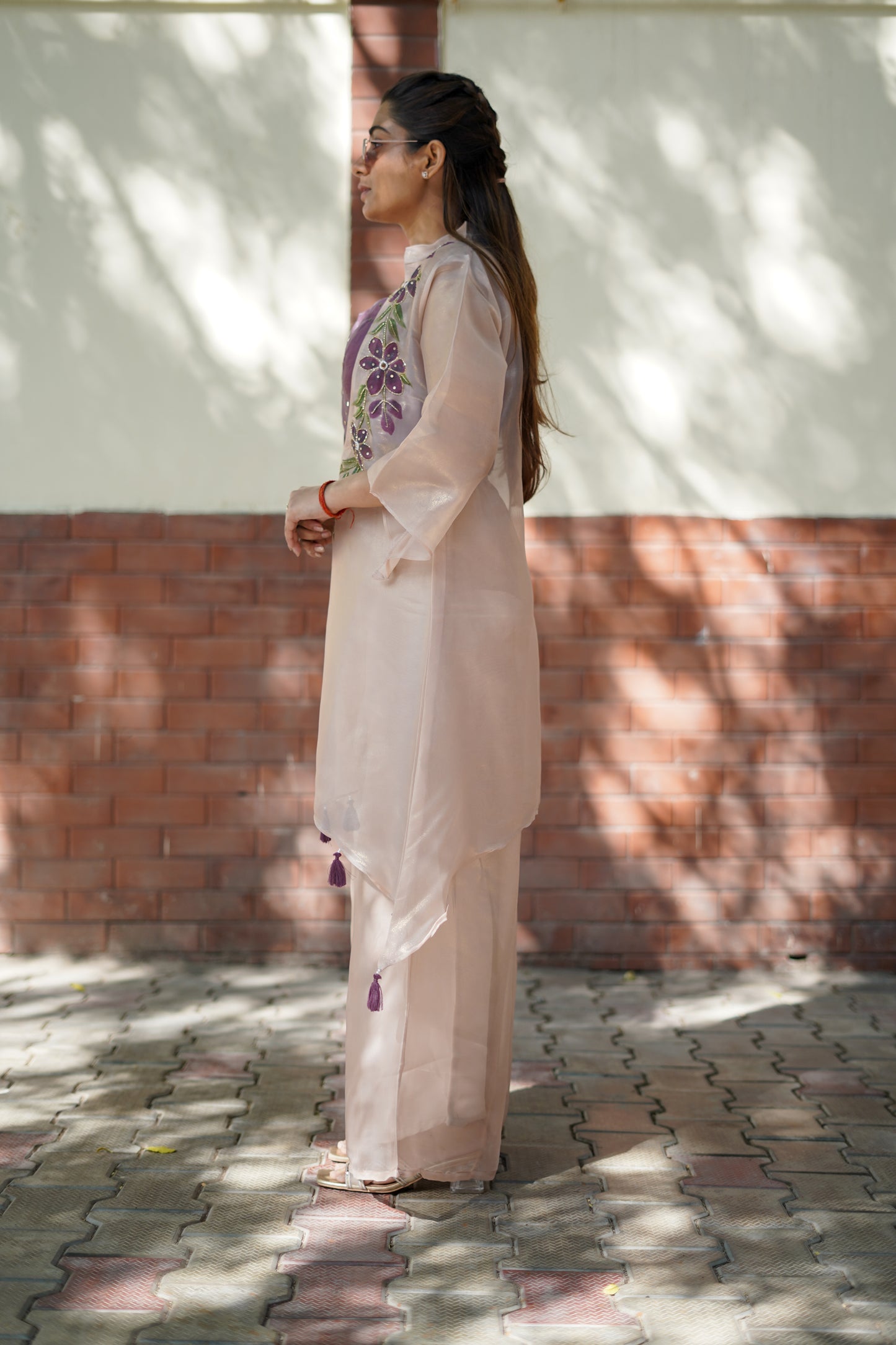 Blush Petal Palazzo Set