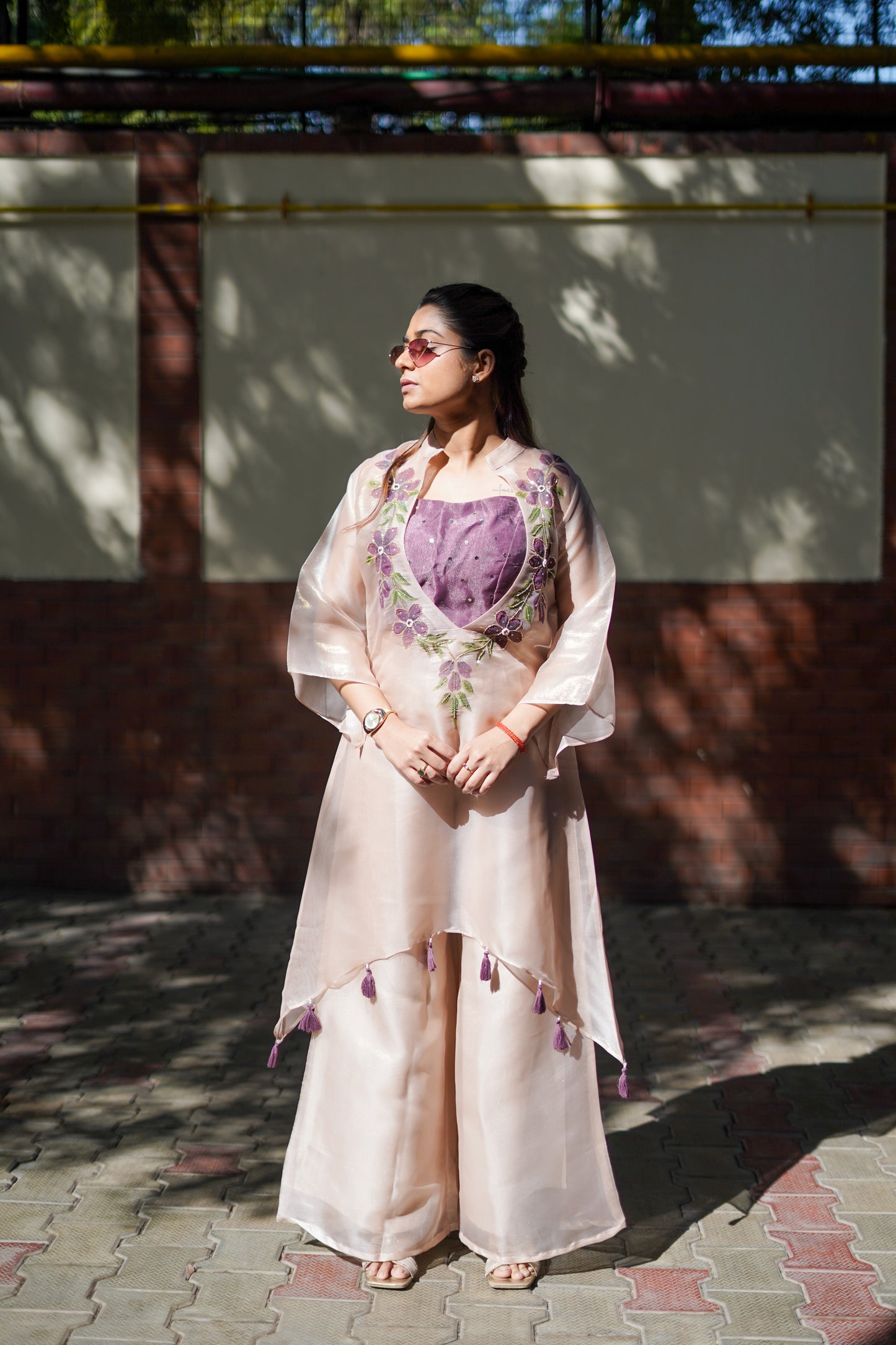 Blush Petal Palazzo Set