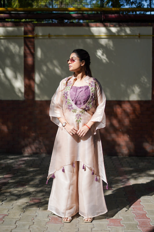 Blush Petal Palazzo Set