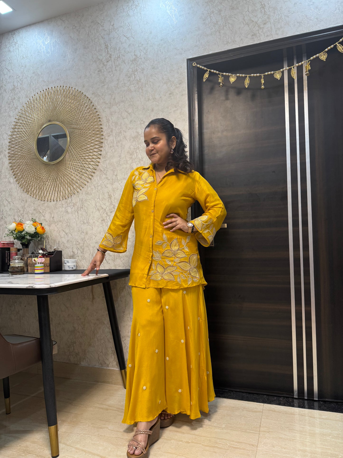 Sunehri Phool Co-ord Set