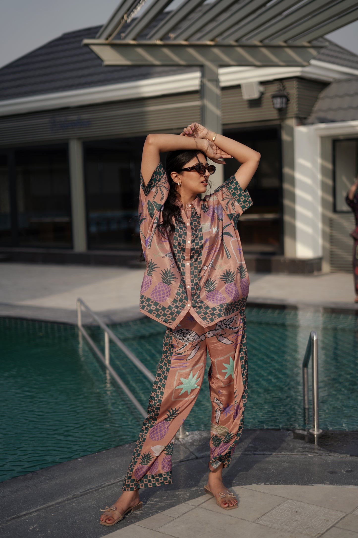 Coastal Blush Silk Set