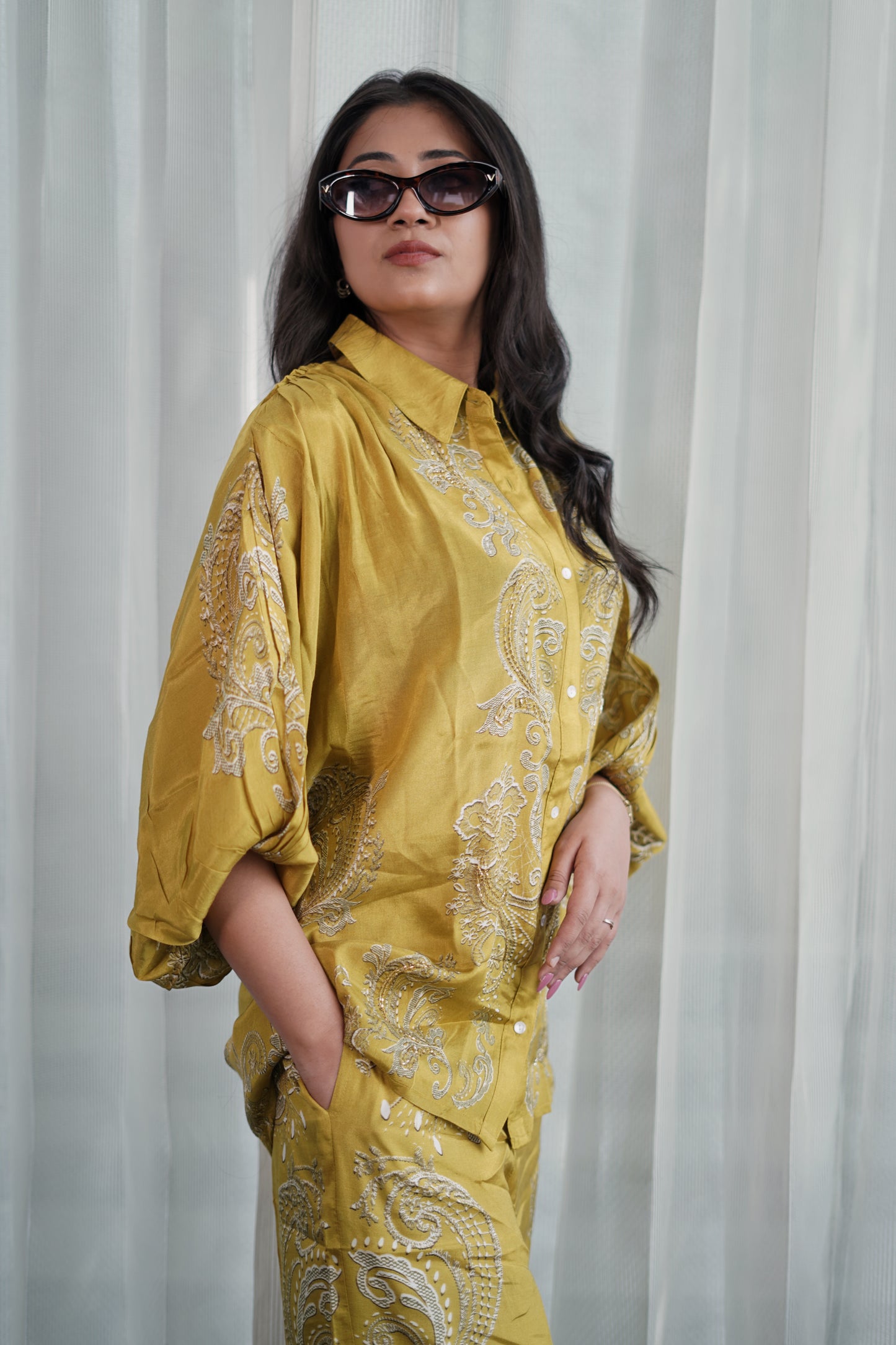 Paisley Mustard Co-ord Set