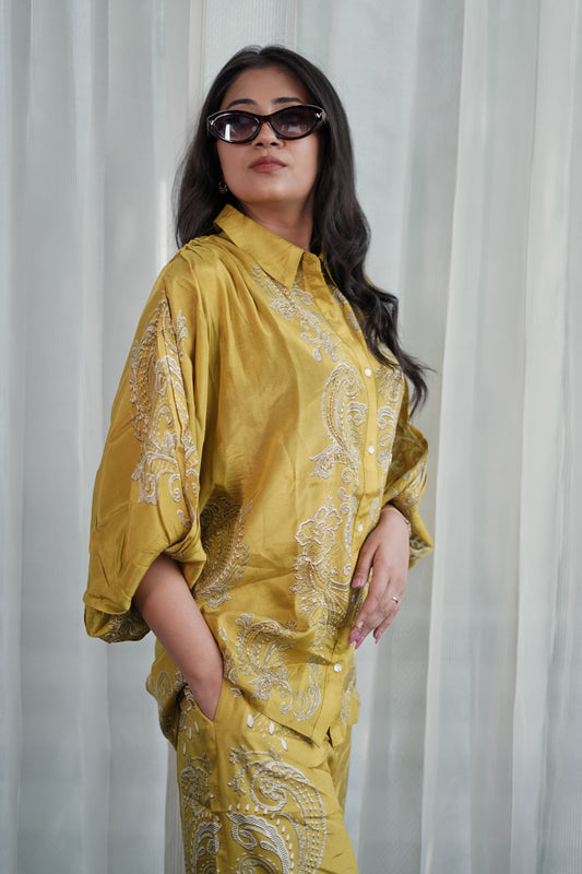 Paisley Mustard Co-ord Set