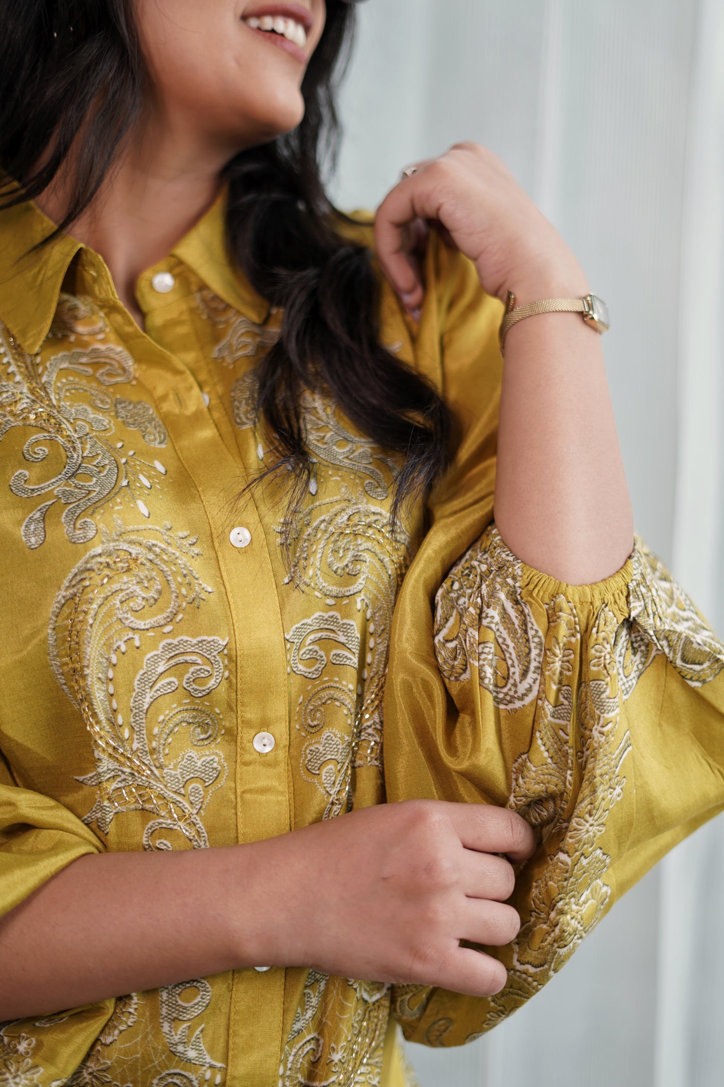 Paisley Mustard Co-ord Set